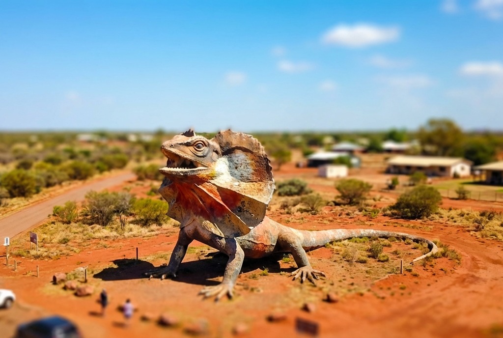 The Big Frilled Neck Lizard